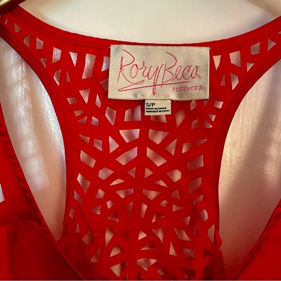 EUC Forever 21 Rory Beca Red Tank Top - Picture 2 of 3